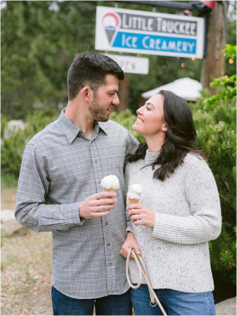Donner Lake Engagement Session Catherine Leanne Photography