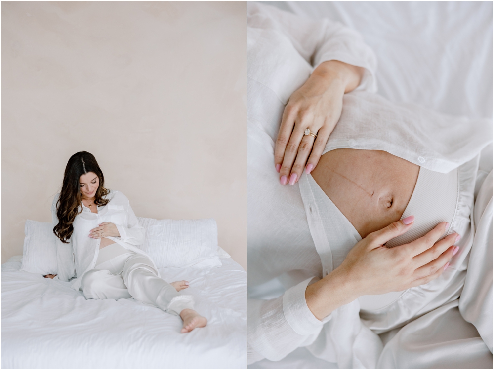 Studio Maternity Portraits Catherine Leanne Photography